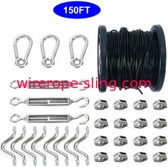 Conjuntos de cabo exteriores da corda de fio do jogo da suspensão da corda um comprimento de 150 FT