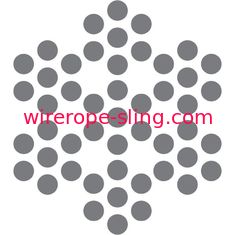 7x7 cabo de aço inoxidável, resistência da fadiga do núcleo da costa da corda de fio dos Ss