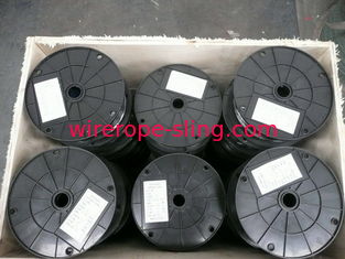resistência de impacto torcida de aço inoxidável revestida 7x7 da flexibilidade da corda de fio