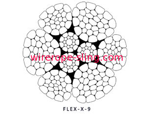 Resistência de desgaste excelente da corda de fio de aço do guindaste do porto LKS-K9 para a carga/o descarregamento do porto