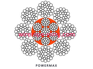 8 x 36WS IWRC - P que gerencie não a corda, rebocando a corda de fio com filtro amorteceu o núcleo