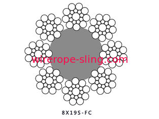 corda de fio 8x19S de aço para a corda de fio do elevador da alameda da tração do elevador