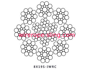 corda de fio 8x19S de aço para a corda de fio do elevador da alameda da tração do elevador