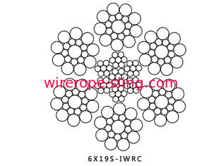 Desgaste da corda de fio de aço de 6 X19S - resistente com transmissão interurbana