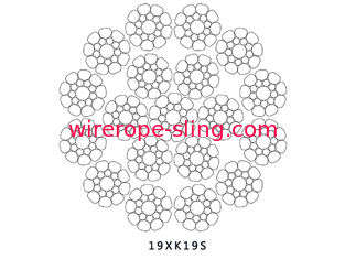 Corda de levantamento auxiliar principal, multi resistência de corrosão da corda 19 X K19S da costa
