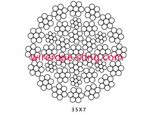 Peso leve grande da corda de fio do aço do fator de segurança para o guindaste de torre do guindaste do automóvel