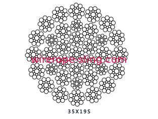 Corda de fio do guindaste da dureza do impacto, resistência à tração 1870 do cabo do cabo entrançado de aço