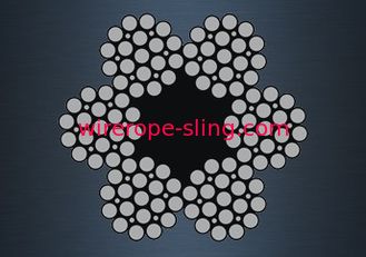 dureza alta galvanizada enchimento do cabo 6x19 de aço trançado para linhas da broca