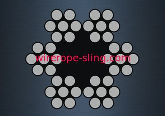 (6/1) de força de quebra galvanizada da elevação da resistência de corrosão da corda de fio 6x7