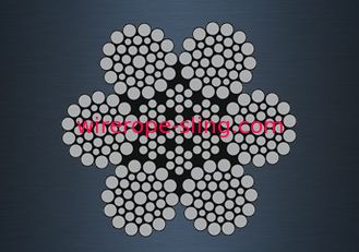 Corda de fio de aço de Iwrc da fibra, padrão flexível da corda de fio JIS por quedas do barco salva-vidas