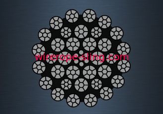 35X7 (6/1) galvanizou vida útil longa de pouco peso do fator de segurança da corda de fio a grande