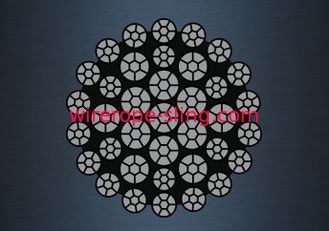 Padrão resistente galvanizado da resistência de desgaste 37X7 da corda de fio da rotação BS