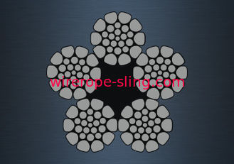 Corda de fio do núcleo da fibra sintética, resistência à tração galvanizada do fio de aço 1960MPA