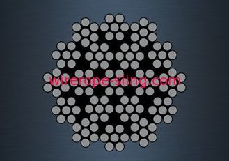 Corda de fio a pouca distância do mar do guindaste, estabilidade dimensional da corda resistente da rotação