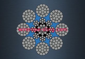 Não - padrão galvanizado liga da corda de fio ASTM para o guindaste móvel do porto