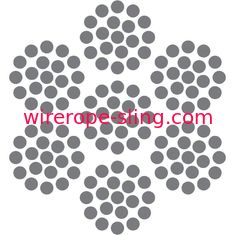 Resistência de abrasão flexível de pouco peso de aço inoxidável revestida de nylon da corda de fio