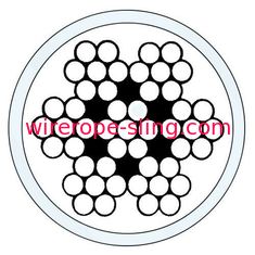 Fator de segurança do metal de aço inoxidável revestido claro da corda de fio de aço 11 grande