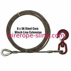 Linha flexível extensão do guincho, calibre de fio do padrão 0.3-11mm do cabo AISI do guincho da corda