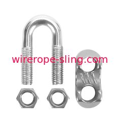 Resistência de corrosão de aço inoxidável clara das braçadeiras de cabo M5 da corda de fio do dever