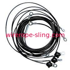 O diâmetro 7 x 19 dos conjuntos 3.2mm da corda de fio do Gym galvanizou o cabo entrançado de aço