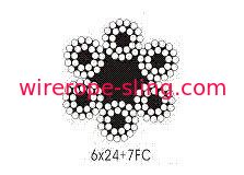 Cabo de fio de aço redondo 6 x 24 da costa da pesca para a linha de amarração / içar