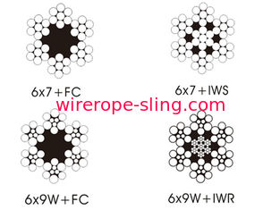 Empacotando o fio de aço galvanizado 6 x 9, cabos de levantamento de aço de arrasto de 5mm