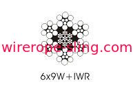 Empacotando o fio de aço galvanizado 6 x 9, cabos de levantamento de aço de arrasto de 5mm