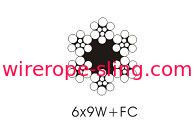 Empacotando o fio de aço galvanizado 6 x 9, cabos de levantamento de aço de arrasto de 5mm