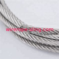 Classe marinha de aço inoxidável 7 x 19 da corda de fio da costa altamente flexível