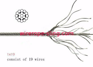 1 X cabo de aço inoxidável da categoria 19 marinha com carga de quebra excelente