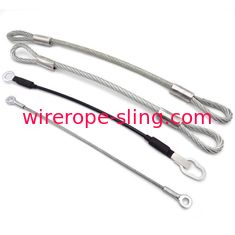 O estilingue claro de grande resistência 100mm -3000mm da corda de fio com olho macio dá laços