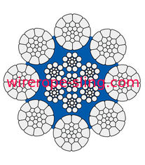 Modelo de aço inoxidável 8* da corda de fio da grua elétrica de 50 toneladas K31WS + IWR -25.5MM