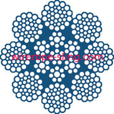 A corda de fio de levantamento não de giro, cabo de fio de aço da segurança para a carga do porto / descarrega