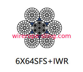 6 x 64 Sfs cabo de fio de aço inoxidável Multilayer corda encalhada Linear Contact