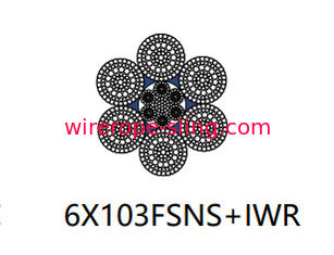 Contato linear Multilayer da corda de fio de aço 6 x 103 Fsns para o perfurador de Ratory