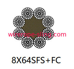 Cabo de aço inoxidável 8 x 64 SFs do contato linear para a linha da âncora da perfuração a pouca distância do mar