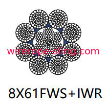 Alto-forno que iça a corda de fio de aço galvanizada com carga de quebra mais alta