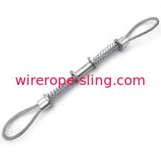 corda e estilingue de fio de aço de Whipcheck da mangueira de 3.2mm com virolas de alumínio