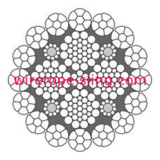 Guindaste móvel que iça a corda de fio Lks de 8mm 16-2 costas exteriores de C comprimidas