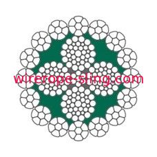 Guindaste telescópico que iça a corda interna da corda de fio LKS do metal 16-4 PC estampada subseqüentemente