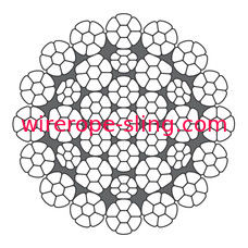 Entrelace o guindaste do crescimento que iça a corda de fio de aço LKS 16-5 todas as costas de C comprimiu