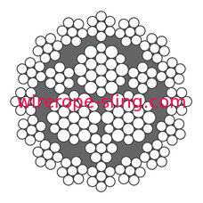 Guindaste de torre de gerencio que iça rotação revestida da corda de fio LKS 16-6 resistente