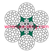 Guindaste de pórtico que iça as costas exteriores da corda de fio LKS de 10mm 6-2 PC comprimidas