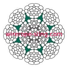 Guindaste do recipiente que iça a corda completa de aço da corda de fio LKS 8-6 PC estampada