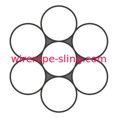 304 de 1X7 5mm de fio da corda T/S do MPa do cabo corda 1570 de fio de aço para a arquitetura