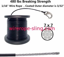 Conjuntos exteriores da corda de fio do guia claro com tensores e ganchos jogo de cabo de 110 Ft