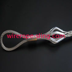 Único aperto de confecção de malhas da malha da trilha da peúga do cabo do estilingue da corda de fio da costa dobro do olho adiante