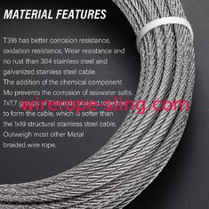 Balaustrada de aço inoxidável da corda de fio do Decking DIY dos trilhos