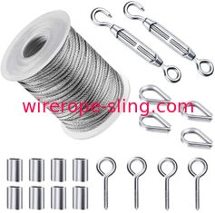 Tensor do fio do tensor corda de fio de 2mm x 50 FT com revestimento do Pvc