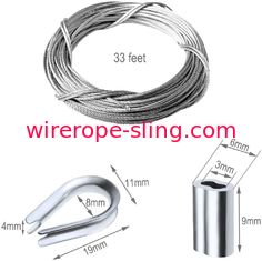 Categoria 316 marinha que cerca a corda de fio de aço inoxidável dos aviões 2mm do jogo